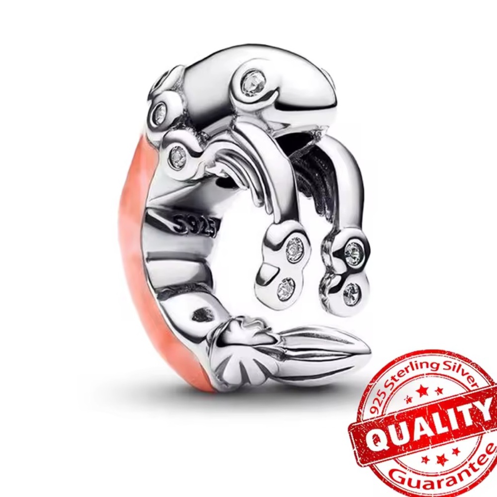 NWOT Shrimp Charm Sterling Silver 925